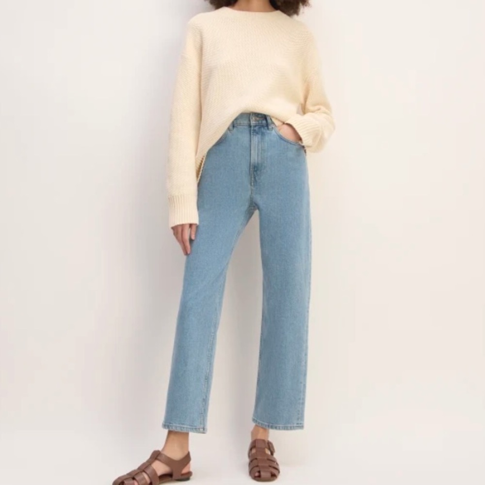 Everlane Women's High Rise Jeans - Light Blue